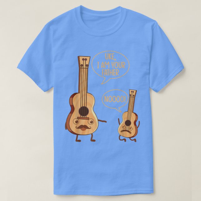 Lusnyj, jag är din Far Ukulele Guitar Music Pl T Shirt (Design framsida)