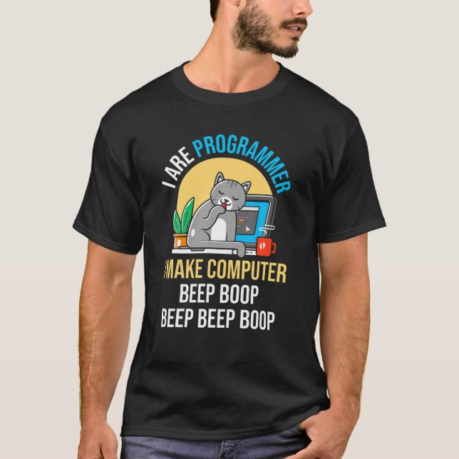 Lusnyj jag är programmerare. Jag gör datorpip roli T Shirt (Framsida)