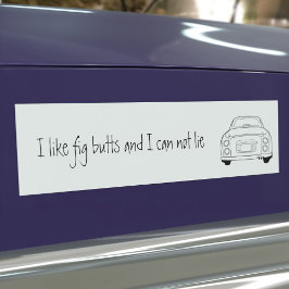 Lusnyj jag gillar Figaro Car Bumper Sticker Bildekal