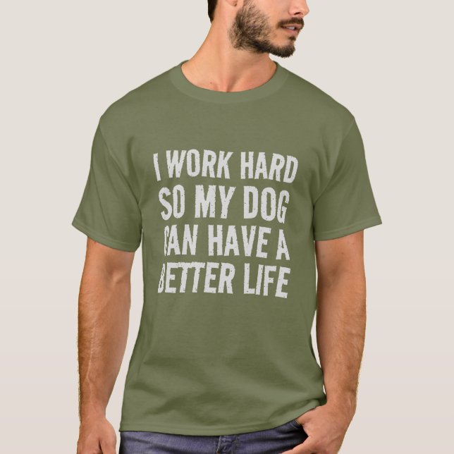 Lusnyj jag jobbar hårt för mitt humör. t shirt (Framsida)