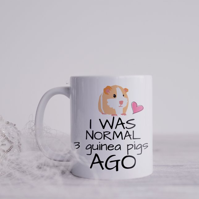 Lusnyj, jag var normal 3 Guinea Grisar Ago Kaffemugg (Skapare uppladdad)