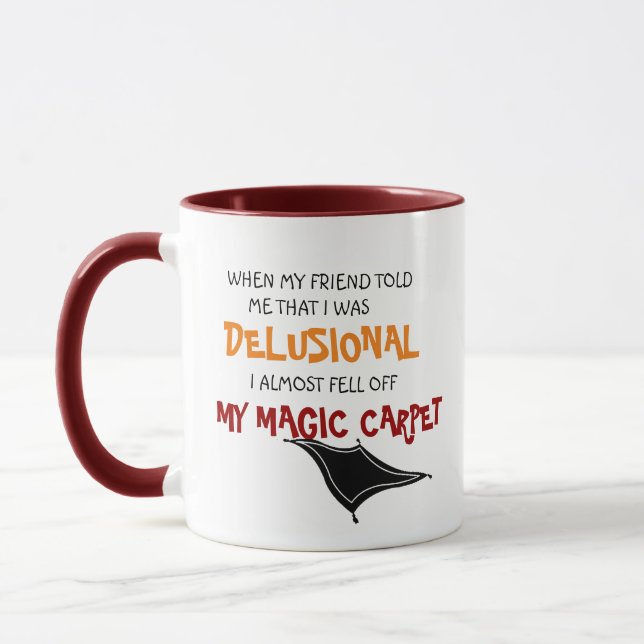 Lusnyj, jag var vanvetal Crazy Magic Carpet Mugg (Vänster)