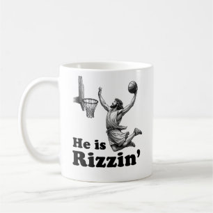 Lusnyj Jesus Basketball - han är Rizzin Kaffemugg