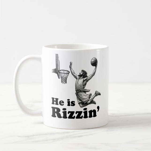 Lusnyj Jesus Basketball - han är Rizzin Kaffemugg (Vänster)