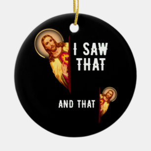 Lusnyj Jesus bästa joke Quote... Julgransprydnad Keramik
