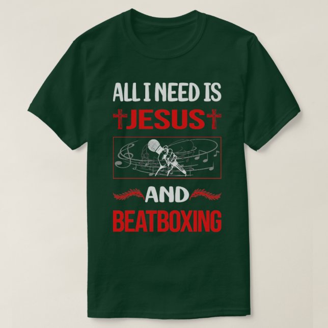 Lusnyj Jesus Beat Box Beatboxing Beatbox T Shirt (Design framsida)