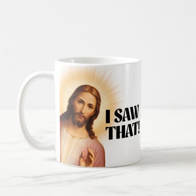 Lusnyj Jesus Meme... Kaffemugg (Vänster)
