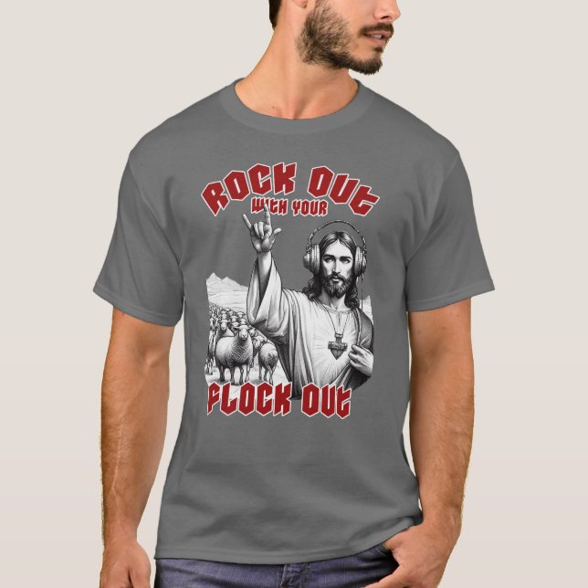 Lusnyj Jesus Sten ut med din utfällning T Shirt (Framsida)