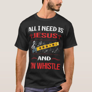 Lusnyj Jesus Tin Whistle Flageolet T Shirt