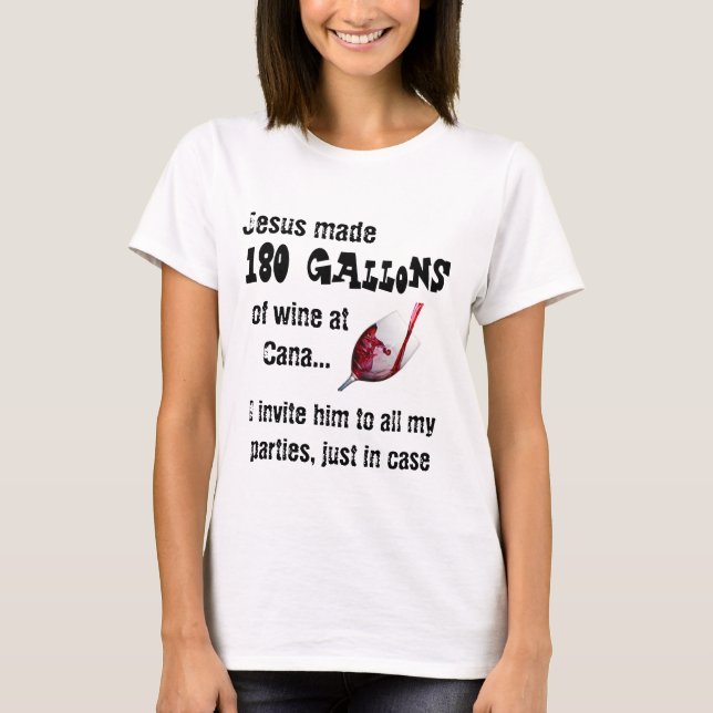 Lusnyj Jesus vin-skjorta T Shirt (Framsida)