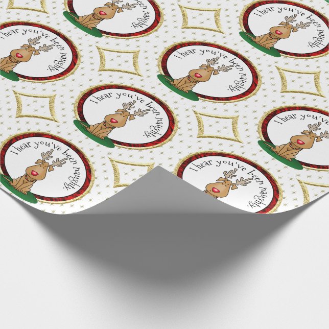 Lusnyj jingle Den röda näsren Hund Cute Presentpapper (Hörn)