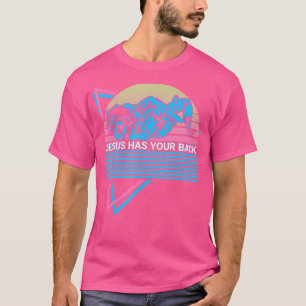 Lusnyj Jiu Jitsu Bjj Retro Jesus har ryggen T Shirt