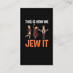 Lusnyj jude citat judisk hebreiska Humor Hanukkah- Visitkort
