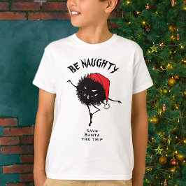 Lusnyj Jul Evil Character var Naughty Kids T Shirt