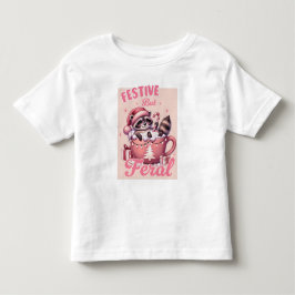 Lusnyj Jul Festive men Feral Raccoon T Shirt