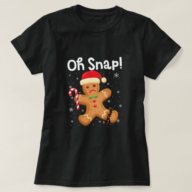 Lusnyj jul Oh Snap Pepparkaksgubbe Cookie X-M T Shirt (Design framsida)