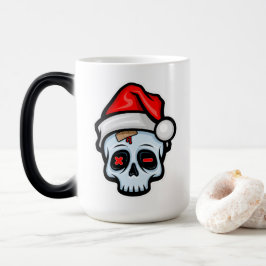 Lusnyj Jul Skull, Tecknad Stil Magisk Mugg