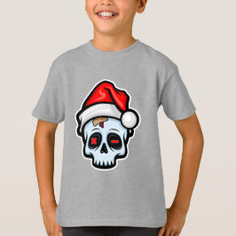 Lusnyj Jul Skull, Tecknad Stil T Shirt