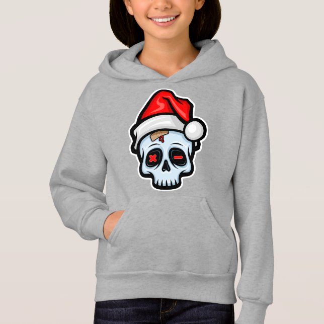 Lusnyj Jul Skull, Tecknad Stil T Shirt (Framsida)