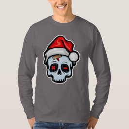 Lusnyj Jul Skull, Tecknad Stil T Shirt