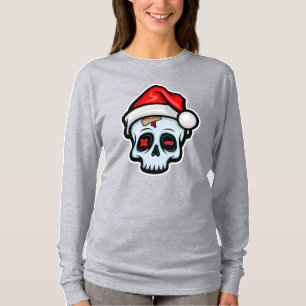 Lusnyj Jul Skull, Tecknad Stil T Shirt