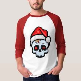Lusnyj Jul Skull, Tecknad Stil T Shirt
