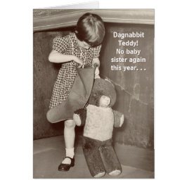 Lusnyj julönskan för Baby Sister Hälsningskort