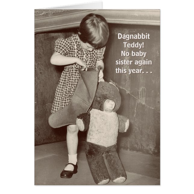 Lusnyj julönskan för Baby Sister Hälsningskort (Framsidan)