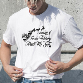 Lusnyj Jultomten-citat, juldag, Coola Santa T Shirt