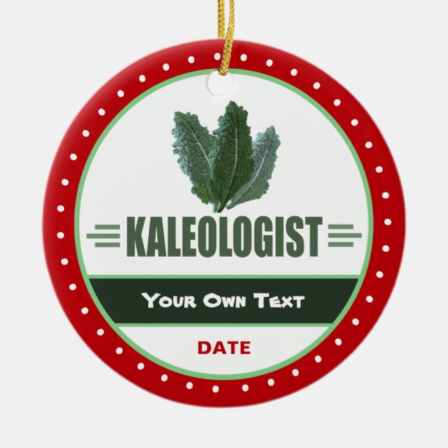 Lusnyj Kale Älskare Julgransprydnad Keramik (Framsidan)