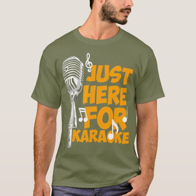 Lusnyj Karaoke säger - här för Karaoke - T Shirt (Framsida)