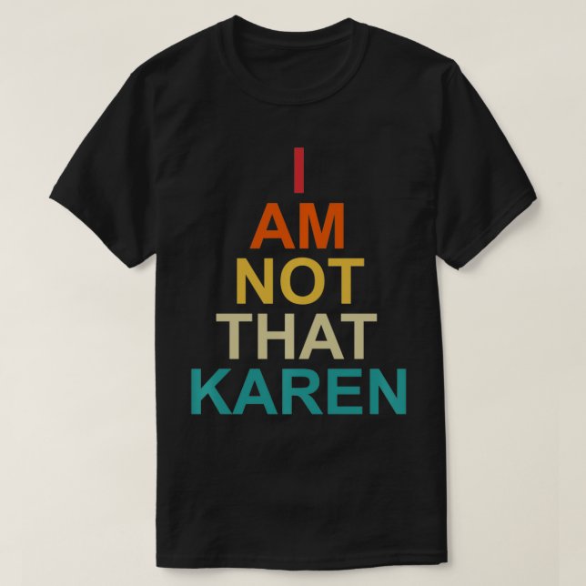 Lusnyj Karen Meme Ord Jag är inte Karen Pullov T Shirt (Design framsida)