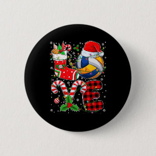 Lusnyj Kärlek Volleyball Boll Santa Hat-julklapp Knapp