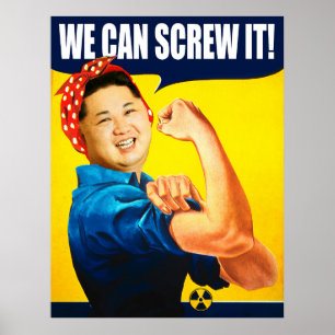 Lusnyj Kim Jong Un Poster "Vi kan göra det"