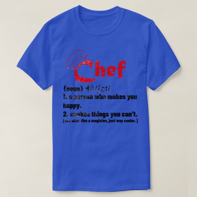 Lusnyj kokkoks-gåvor för Chef T Shirt (Design framsida)