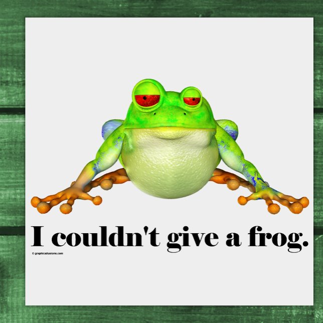 Lusnyj kunde inte Ge a Frog Tecknad Poster (Skapare uppladdad)