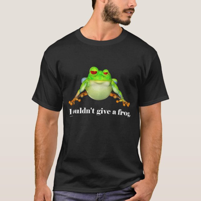Lusnyj kunde inte Ge a Frog Tecknad Tröja (Framsida)