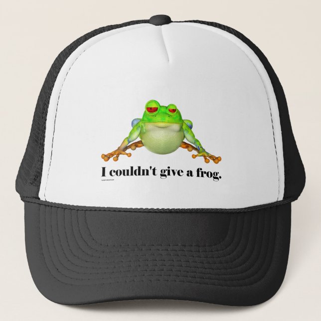 Lusnyj kunde inte Ge a Frog Tecknad Truckerkeps (Framsida)