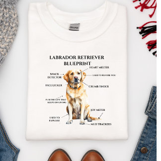 Lusnyj Labrador Retriever-blåkopia T Shirt