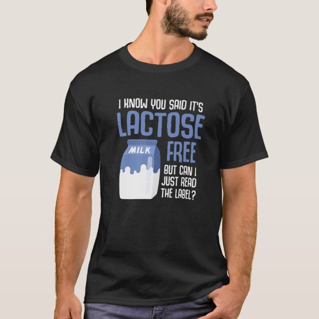 Lusnyj Lactose Inolerans Jag vet att du sa dess la T Shirt (Framsida)
