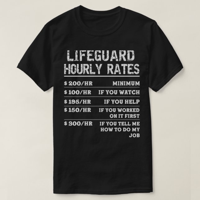 Lusnyj Lifeguard har aldrig felat att Coolan i Gif T Shirt (Design framsida)