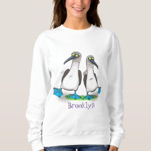 Lusnyj, lycklig-blåsostad bobidans tecknad t shirt