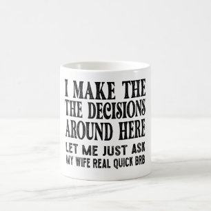 Lusnyj Make-citat - låt mig fråga min fru Gift Kaffemugg