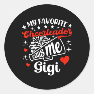 Lusnyj min favoritCheerLedare ringer mig Gigi Chee Runt Klistermärke