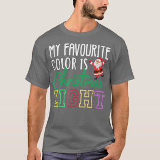 Lusnyj Min favoriter Färg är jul Ljus T Shirt
