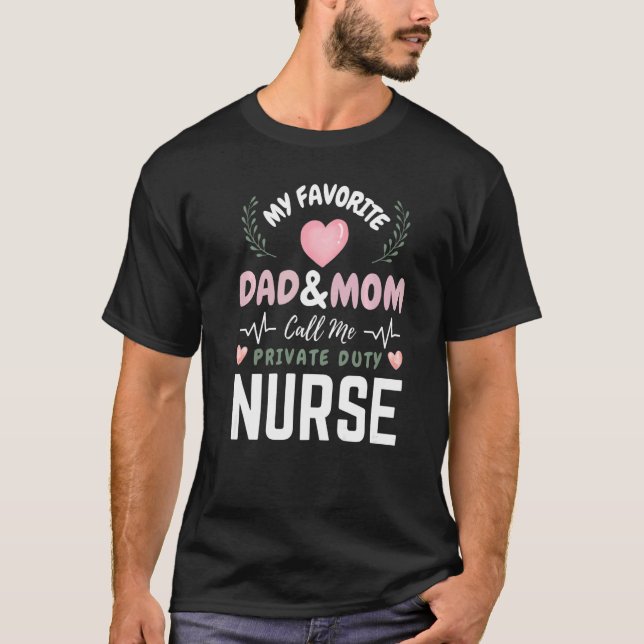 Lusnyj Min favoritfavoriter Pappa Mamma ringer oss T Shirt (Framsida)
