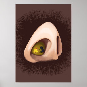 Lusnyj Nose Kryp varför vi nyser Poster