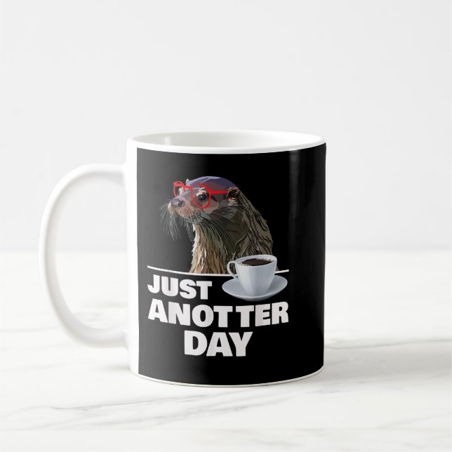 Lusnyj Otter Otter Otter Älskare Otter Co. Kaffemugg (Vänster)