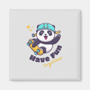 Lusnyj Panda Cute for Animals Älskare Magnet