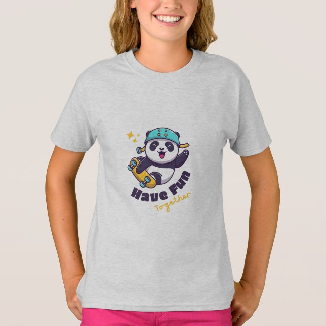 Lusnyj Panda Cute for Animals Älskare T Shirt (Framsida)